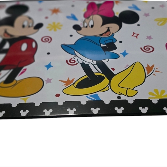 Disney Mickey Minnie Mouse Metal Tin Platter Tray - Picture 2 of 3